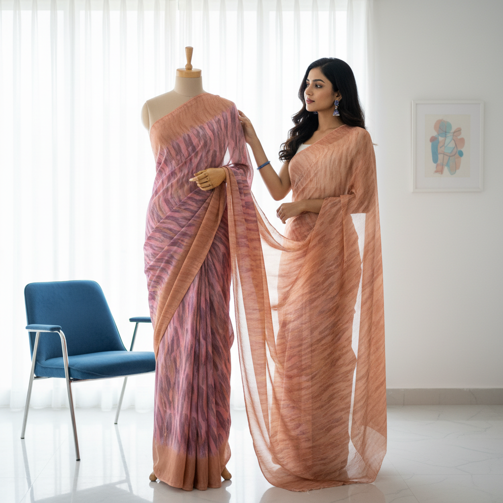 Fancy Georgette Printed Saree