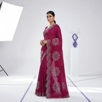 Embellished Georgette Saree